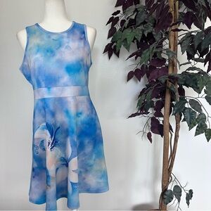 Dawn Davis Skater style sleeveless dress in summer colors. Size L
#0179